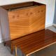Vintage hungarian foldaway hidden bed with table