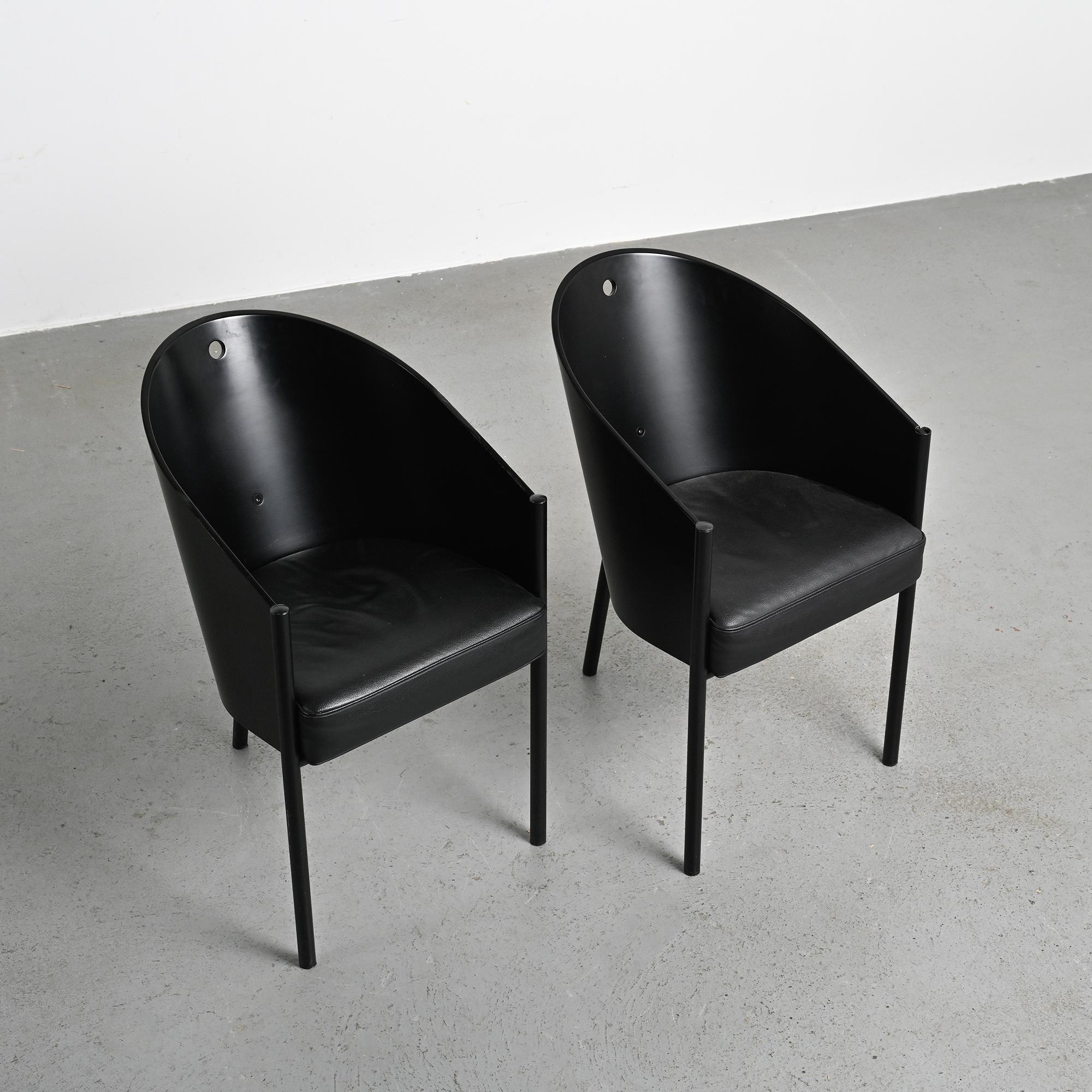 Pair of Costes armchairs by Philippe Starck, circa 1984.