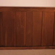 Large Open Mahogany Bookcase Of2.41 Meters Long—19th Century