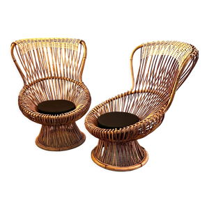 Paire de fauteuils Margherita design