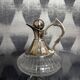 Small vintage carafe / jug in crystal and silver-plated metal – Style L