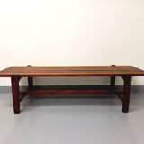 Vintage Scandinavian teak coffee table in the 60s