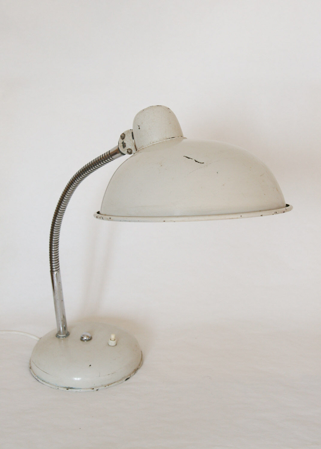Vintage Industrial Gooseneck Table Lamp, 1940s