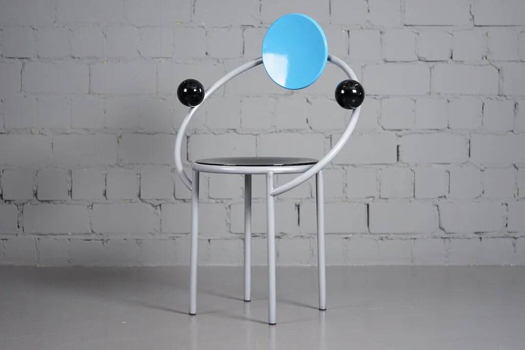 Postmodern 'First' chair by Michele De Lucchi for Memphis