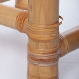 Vintage faux bamboo dressing table 'natural beauty' 1980s France