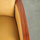Set of two beautiful yellow cowhide Art Deco design armchairs
