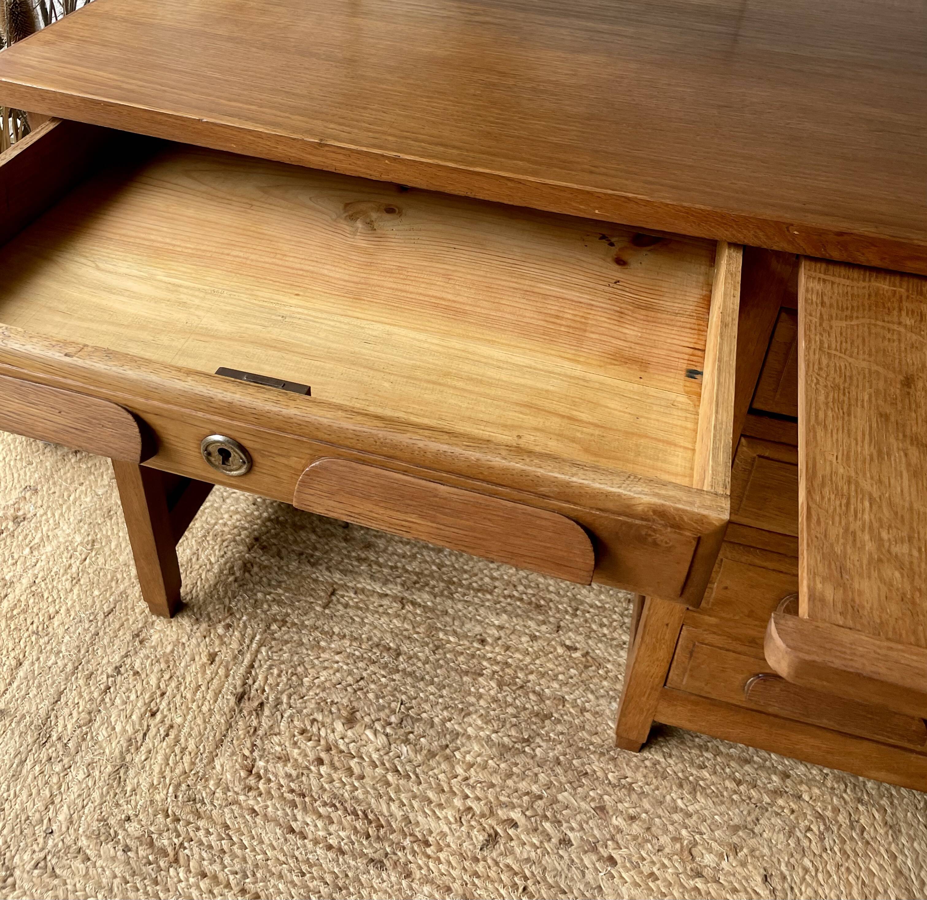 1950s oak desk
