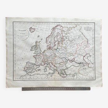 1822 - Carte de l’Europe au temps de Charles Quint