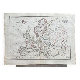 1822 - Map of Europe in the time of Charles V