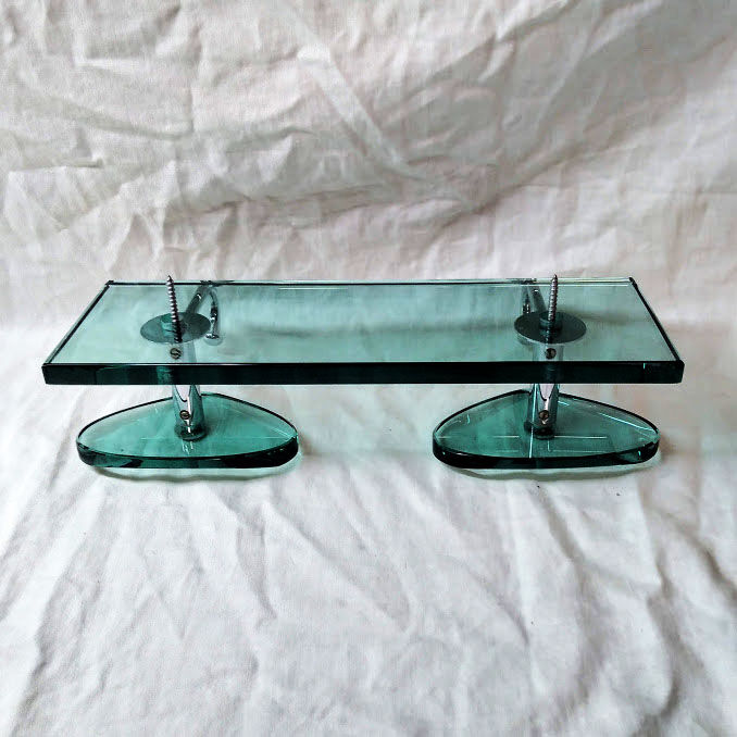 Max Ingrand coat rack sandher for Fontana Arte, green glass