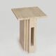 Table d'appoint en travertin 'LLOYD' (en anglais)