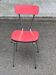 Vintage pink formica chair from the 1960s