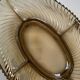 Compartmented smoked glass dish