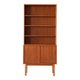 Vintage Swedish teak bookcase
