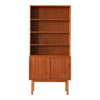 Vintage Swedish teak bookcase