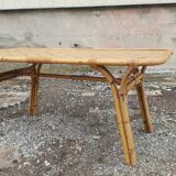 1970s rattan dining table