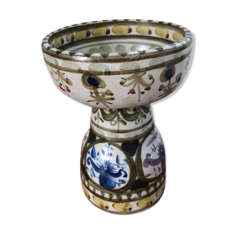Quimper earthenware candle holder