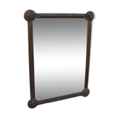 Old mirror "Tramp art"