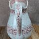 Antique toilet bowl Kg Lunéville Athens model red decor – large size