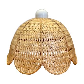 Suspension flower rattan wicker vintage