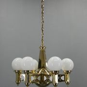 Rare Art Nouveau Chandelier by Emil Kralik for Vulkania, 1920s