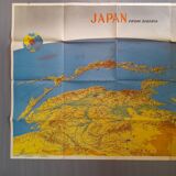Map of japan seen from siberia