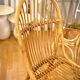 Smoked glass rattan table + chairs
