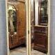 Trés grand paravent a miroirs style Louis XVI en bois laqué vers 1860-1880