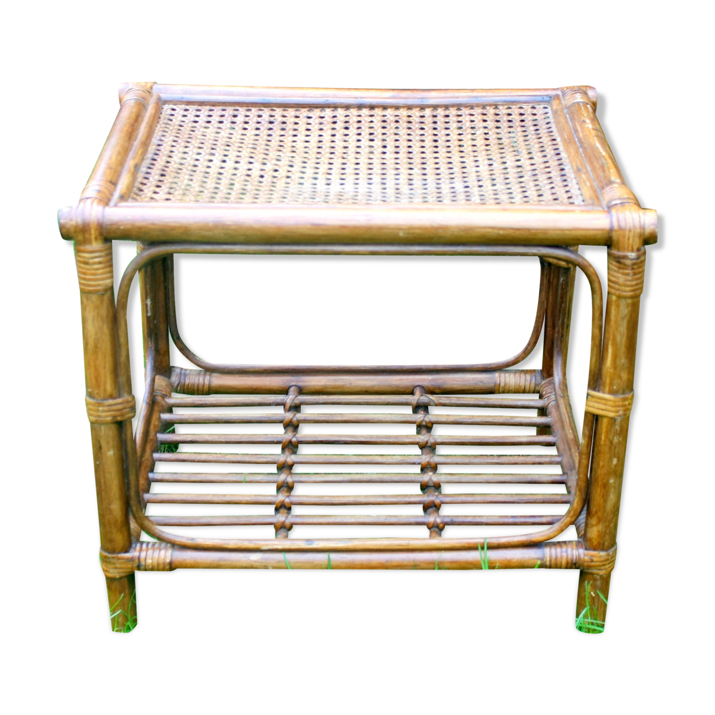 Coffee table / end of rattan sofa