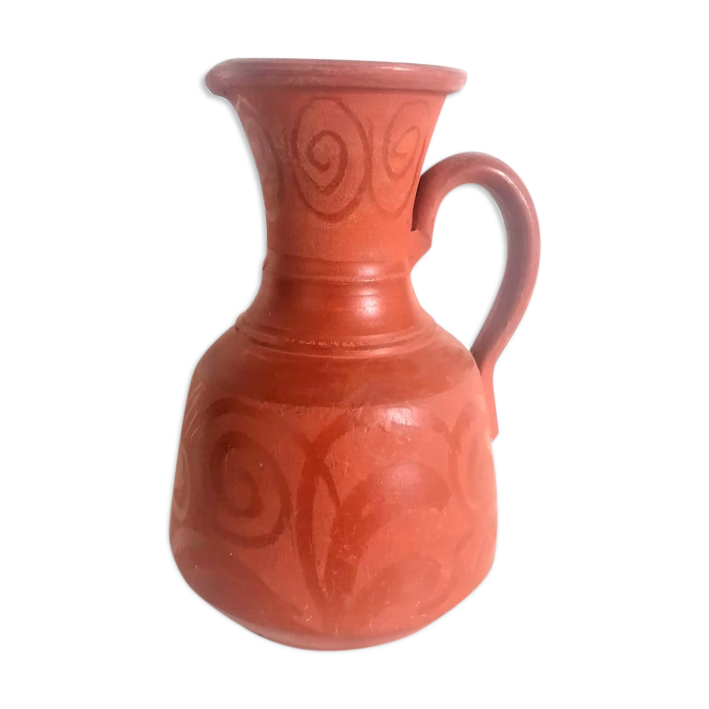 Pitcher in oriental terracotta