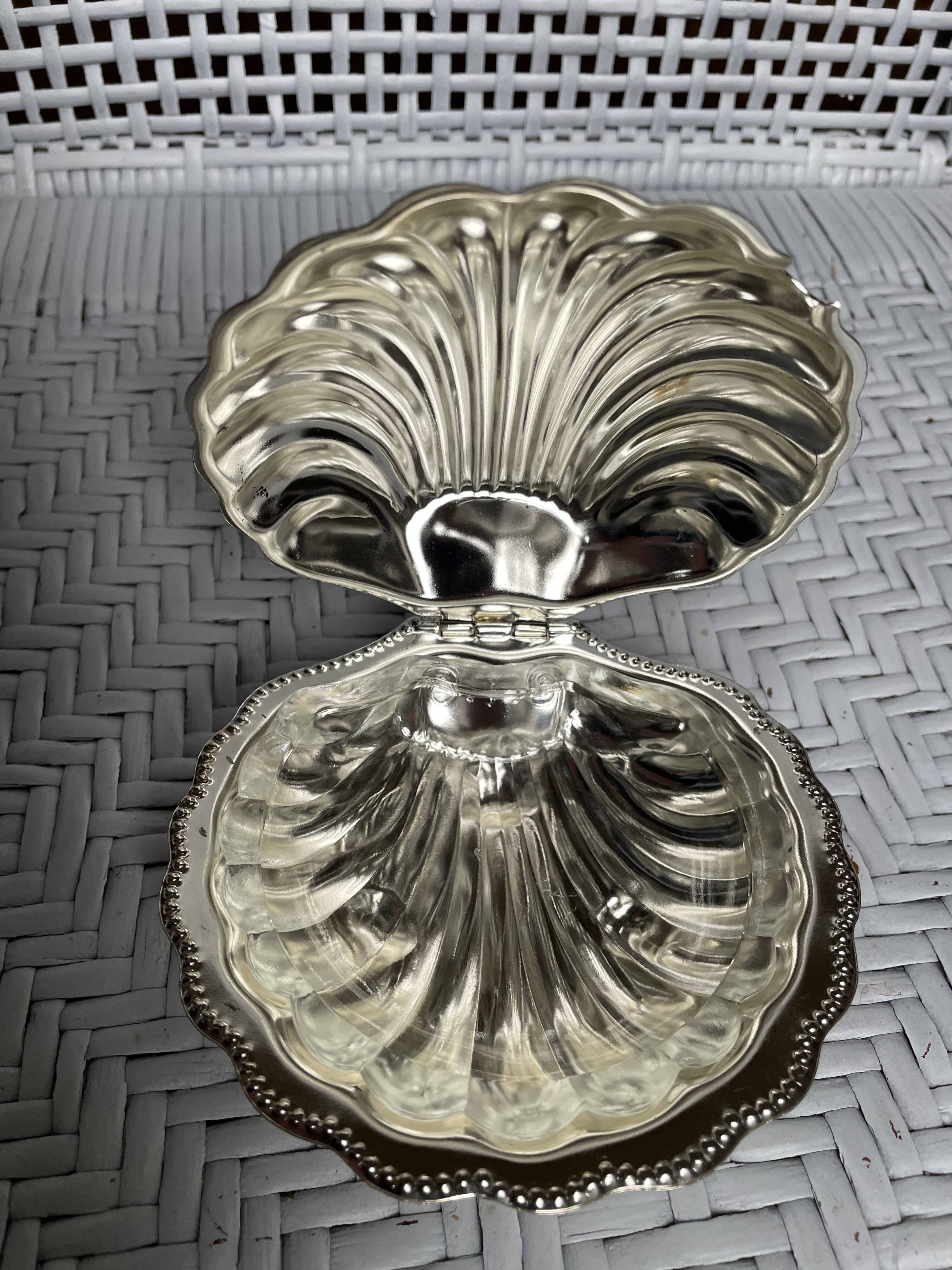 Beurrier en forme de coquillage vintage