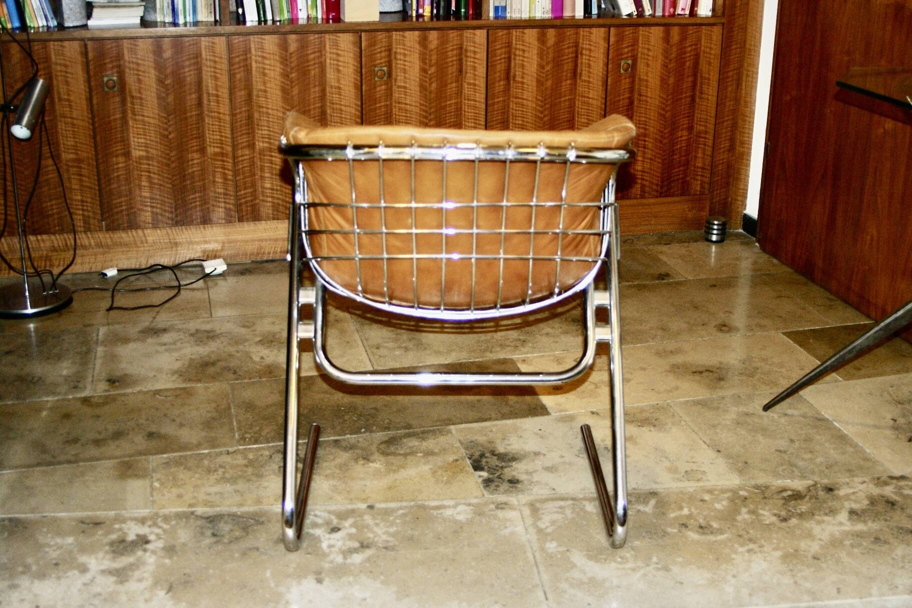 Vintage flynn model armchair by gastone rinaldi italy 1970