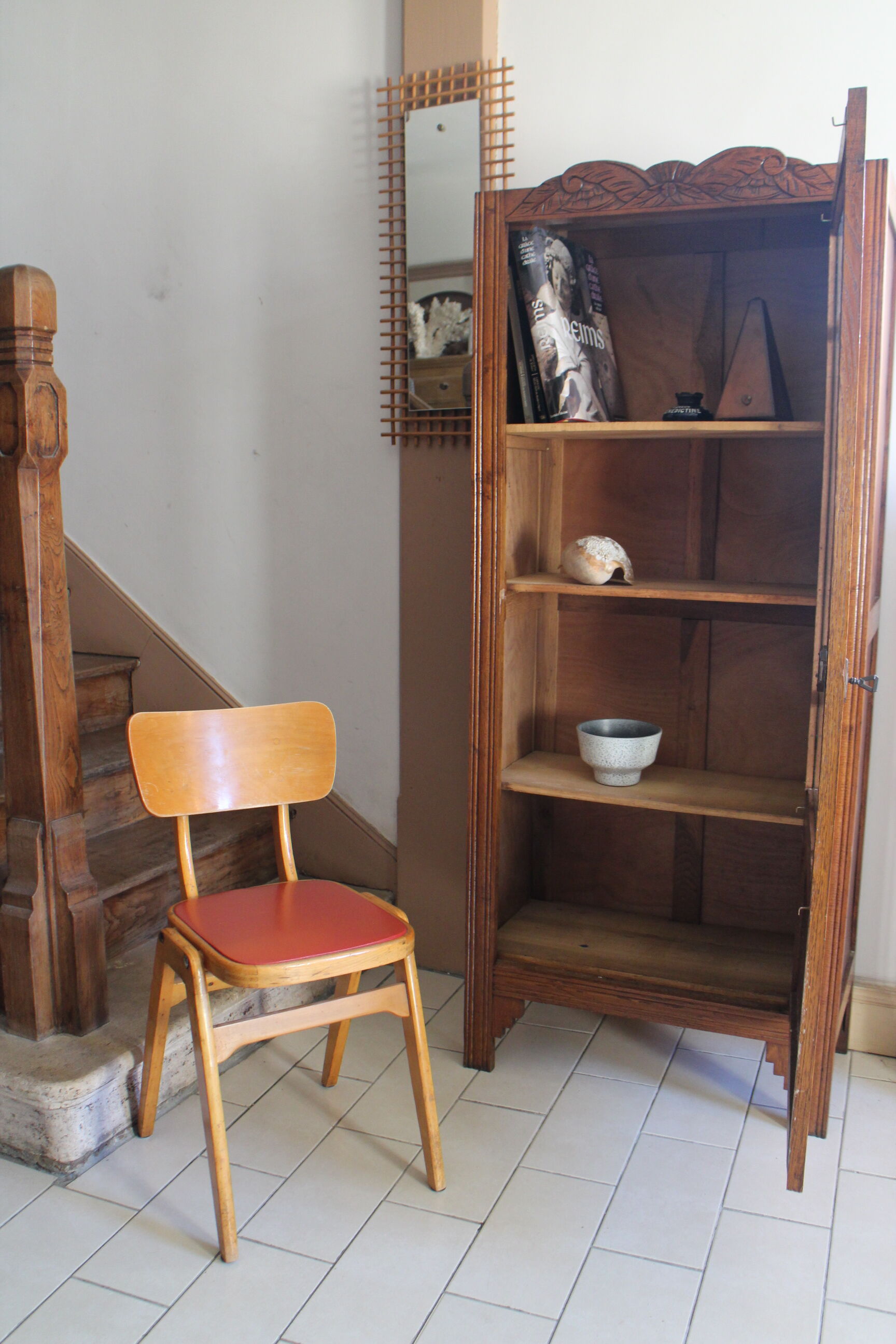 Parisian art deco glazed wardrobe