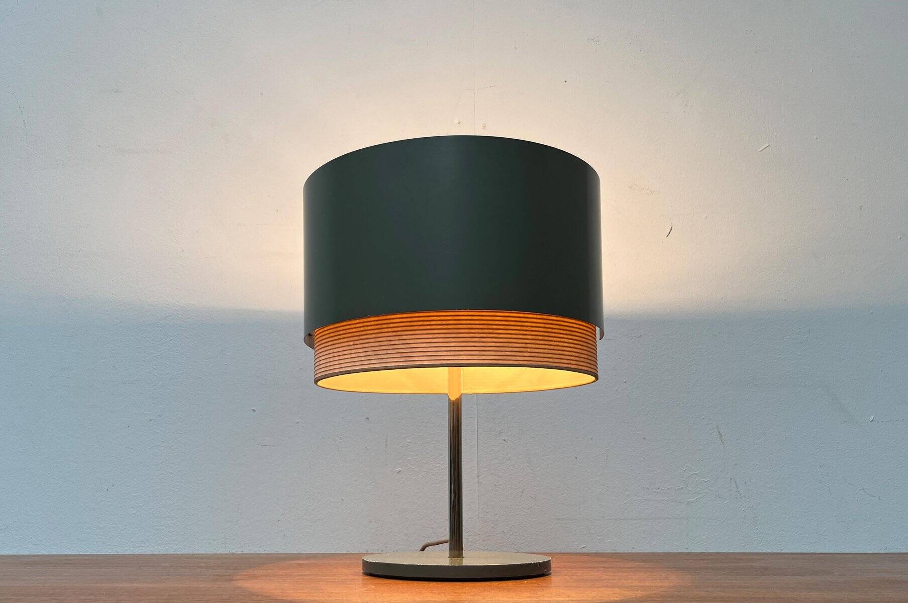 Mid-century modern minimalist swivel table lamp, 1960s