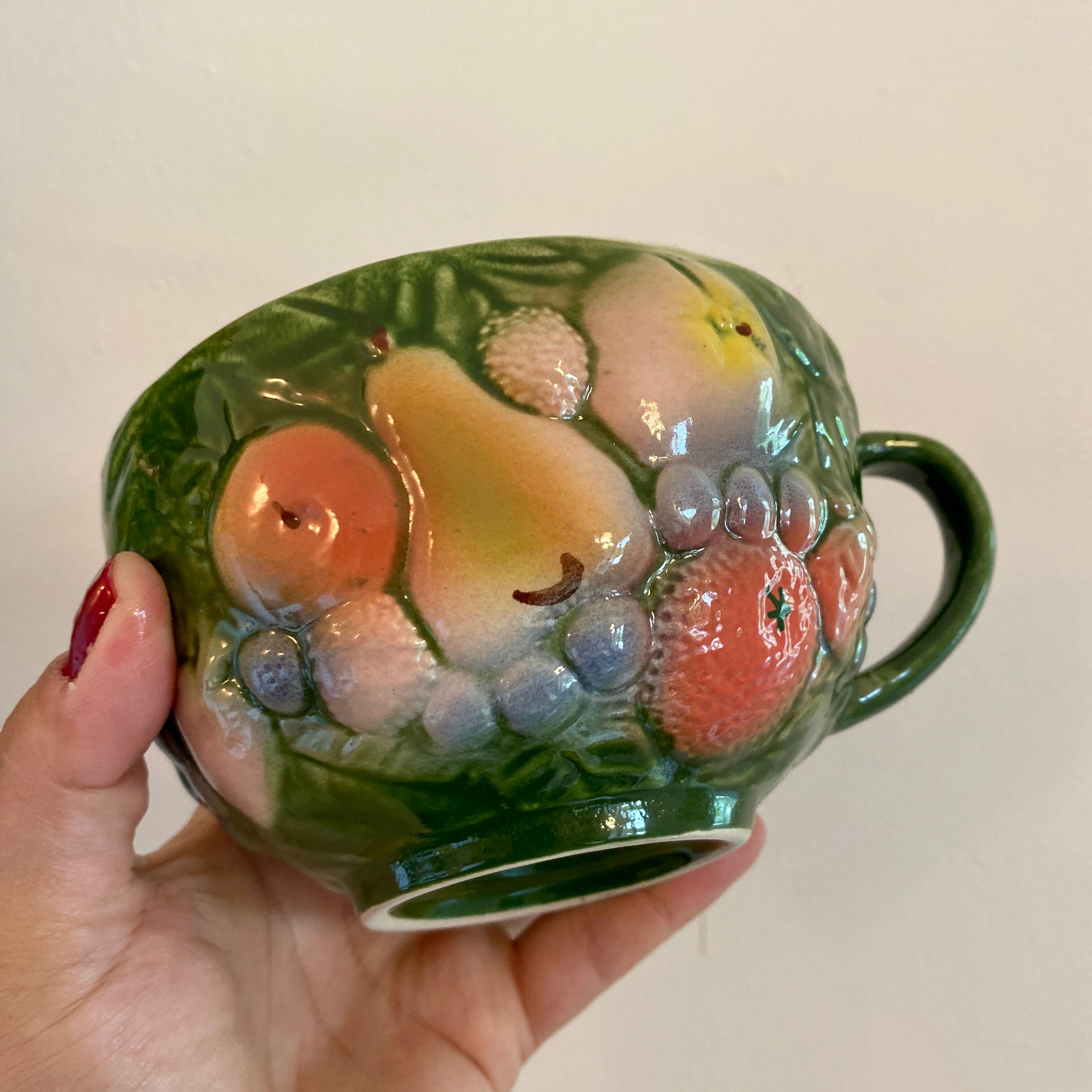 Vintage slurry tea cup