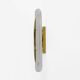 Pair of Modern Murano Glass Transparent and Brass Sconces, Italy