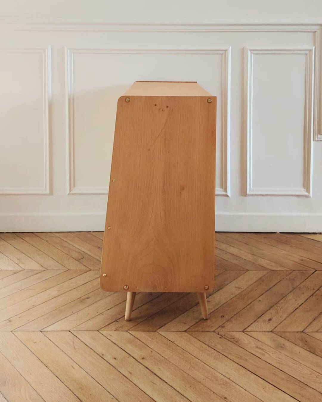 Renovated vintage shoe cabinet, 1960s