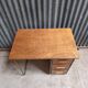 Bureau d'école vintage bois et métal