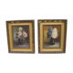 Paire de peintures de fleurs