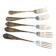 5 silver forks