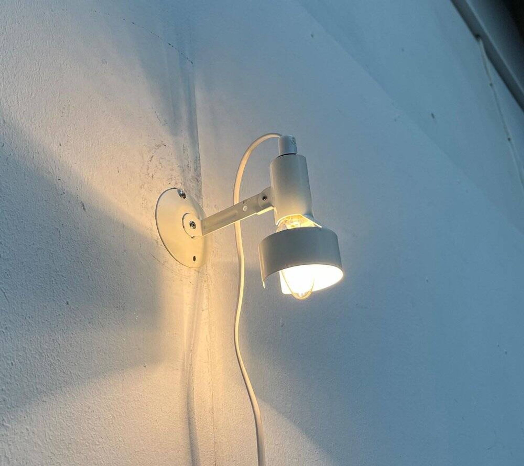 Minimalist table lamp from the postmodern space age by Ikea, 1980s.