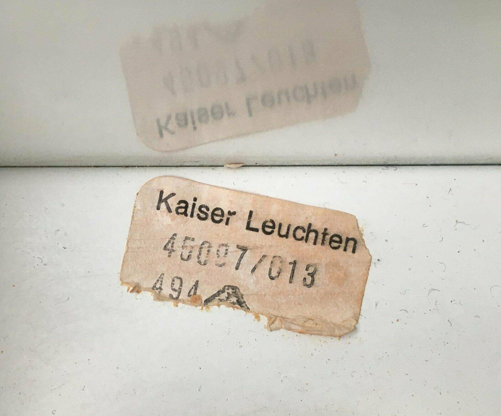 Mid-century German cube table lamp by Kaiser Idell Leuchten.