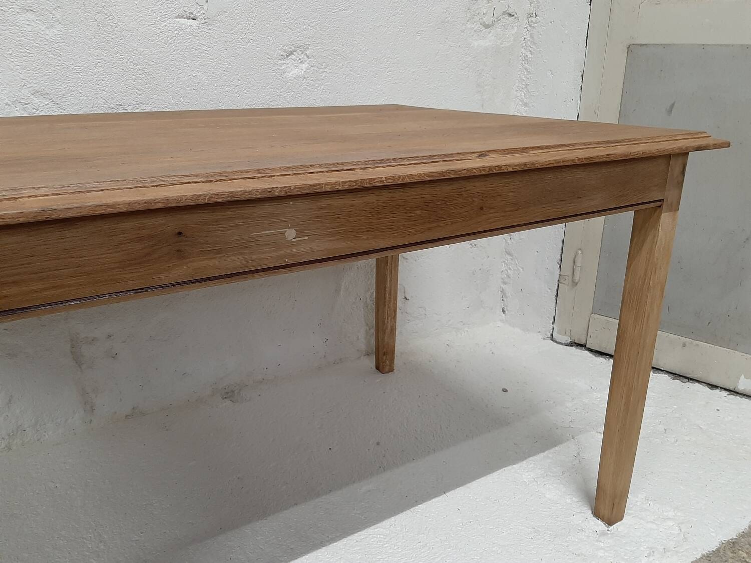 Solid oak farm table