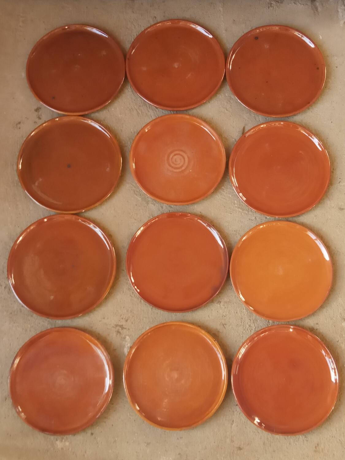 Twelve ceramic plates from Vallauris, Foucard Jourdan