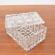 Mid-century glass sugar bowl/bohemia crystal,1960's.