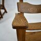 Paire de fauteuils lounge brutalistes en chêne massif par Dittmann & Co., 1970s