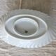 Saucière ovale vintage porcelaine blanche torsadée Limoges Haviland