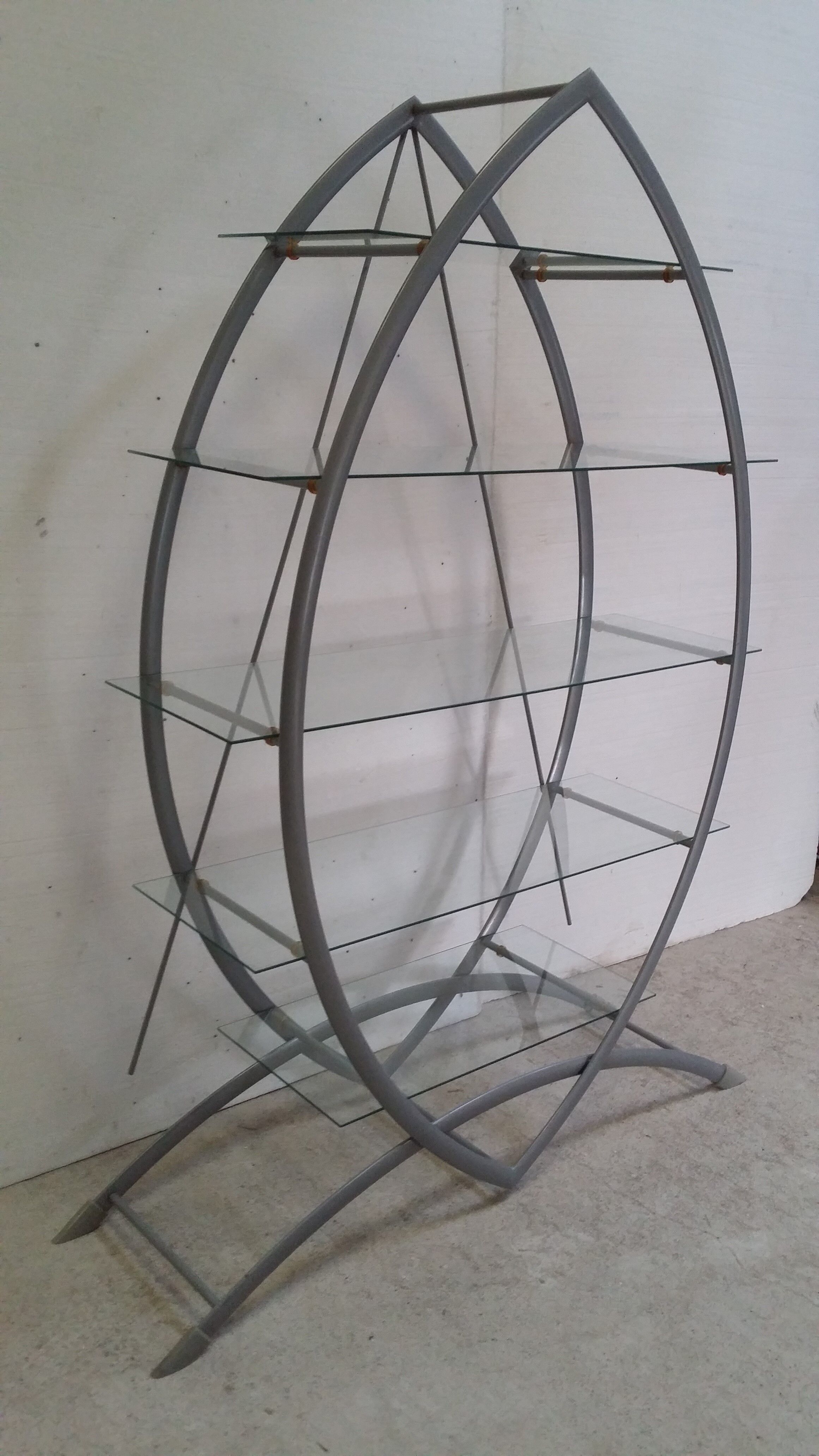 Vintage metal shelf
