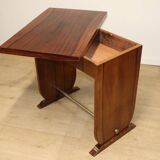 Art Deco “Portefeuille” style table in rosewood, 1950