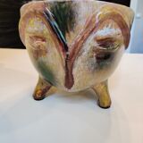 Pair of ceramic pots Accolay anthropomorphic